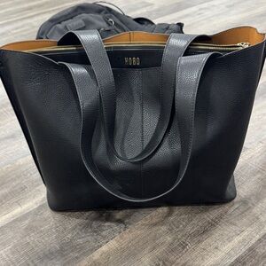 HOBO Black Leather Shoulder Bag